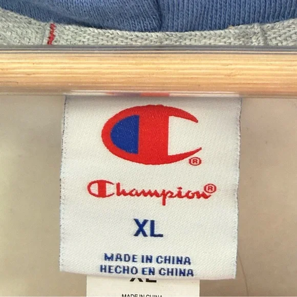 NWT Champion Women's Gold Medal Olympic Hooded Cardigan Sweatshirt Cream Size XL - Picture 15 of 16